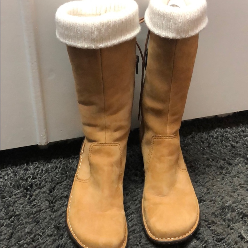 Ugg lace up boots.